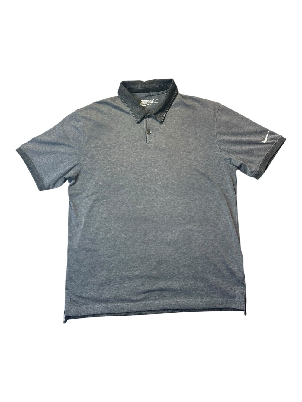Nike Golf Dri-Fit Polo Shirt, Tour Performance, Gray, Men's Size Medium